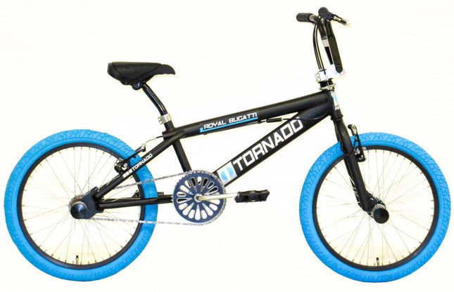 Freestyle BMX 20" Royal-Bugatti - matte black with blue tires
