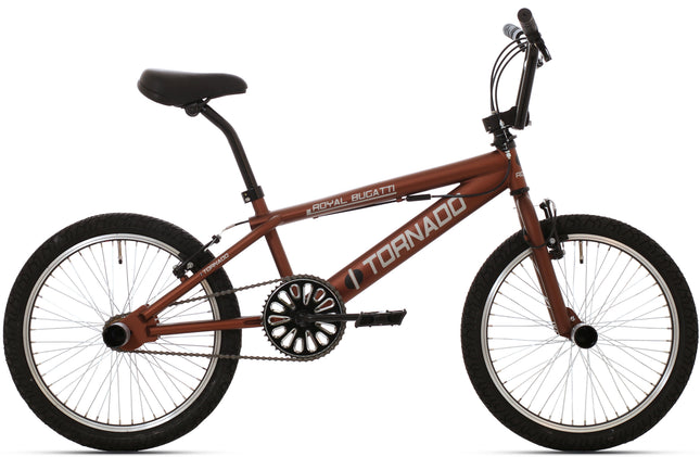 Freestyle BMX 20" Royal Bugatti  - donkerbruin mat zwart met zwarte banden
