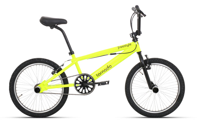 Freestyle BMX 20" Royal Bugatti - neon geel met zwarte banden