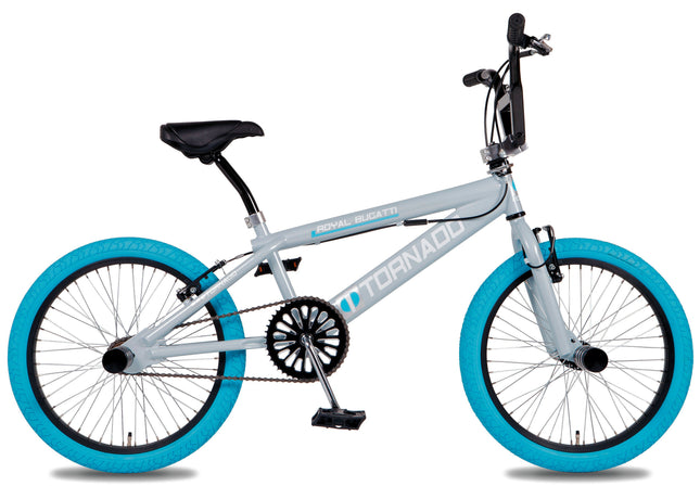 20" BMX Freestyle Royal Bugatti - light blue/gray with blue tires