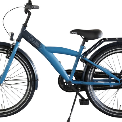 Kinderfiets Kyoso X-Rider 24 inch met remnaaf - donkerblauw/aqua - afbeelding 2