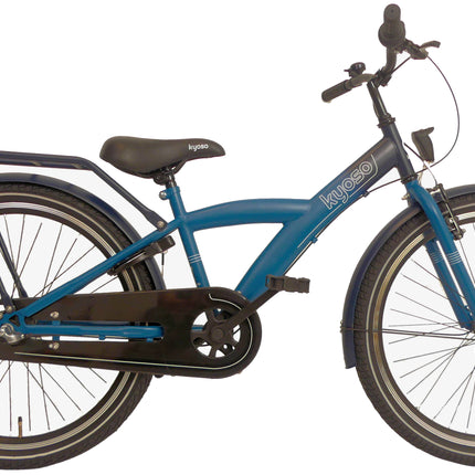 Kinderfiets Kyoso X-Rider 24 inch Nexus-3 met remnaaf - donkerblauw/aqua