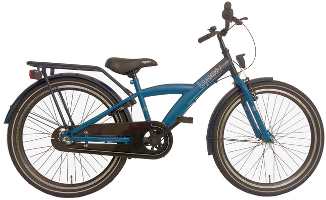 Kinderfiets Kyoso X-Rider 24 inch Nexus-3 met remnaaf - donkerblauw/aqua