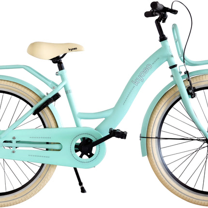 Kinderfiets Kyoso Blossom Breeze 24 inch met remnaaf - mat mintgroen