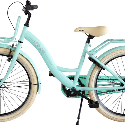 Kinderfiets Kyoso Blossom Breeze 24 inch met remnaaf - mat mintgroen - afbeelding 2