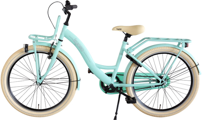 Kinderfiets Kyoso Blossom Breeze 24 inch met remnaaf - mat mintgroen - afbeelding 2