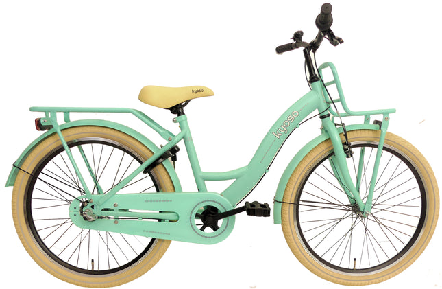 Kinderfiets Kyoso Blossom Breeze 24 inch Nexus-3 met remnaaf - mat mintgroen