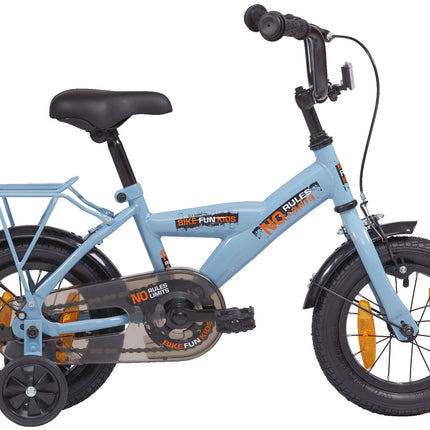 Kinderfiets 12" Bikefun No Rules - blauw