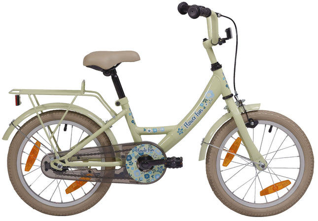 Kinderfiets 16" Bikefun Flower Fun - groen