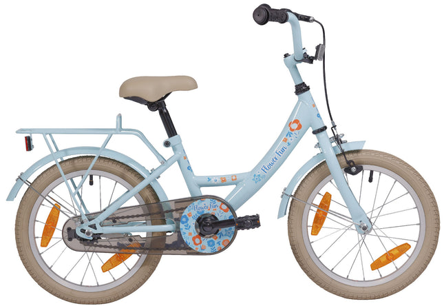 Kinderfiets 16" Bikefun Flower Fun - blauw