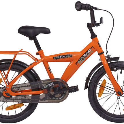 Kinderfiets 16" Bikefun No Rules - oranje