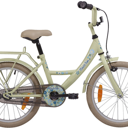 Kinderfiets 18" Bikefun Flower Fun - groen