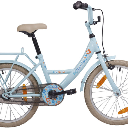 Kinderfiets 18" Bikefun Flower Fun - blauw