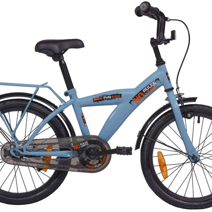 Kinderfiets 18" Bikefun No Rules - blauw
