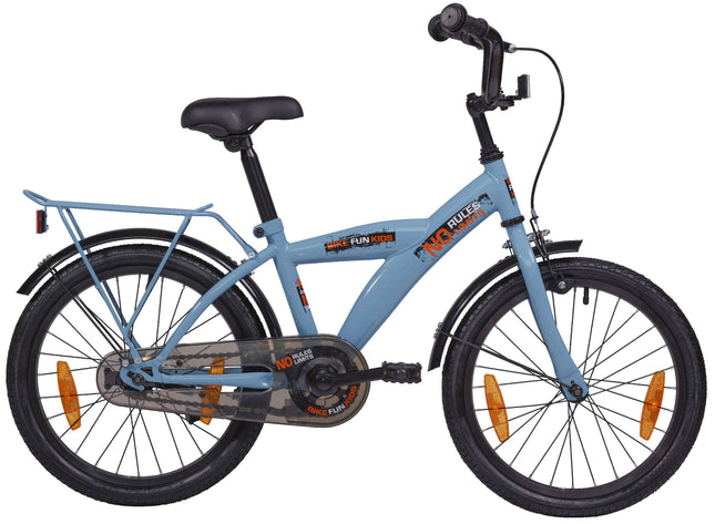Kinderfiets 18" Bikefun No Rules - blauw