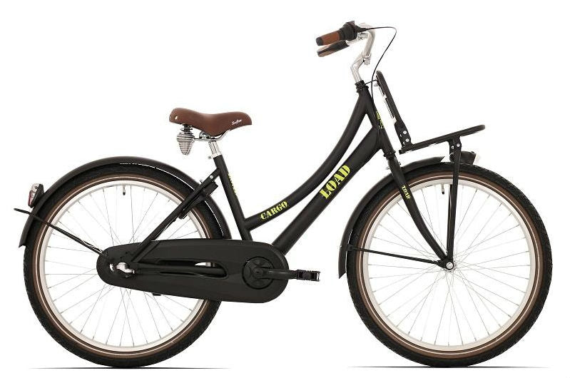Bikefun Load 20" meisjesfiets met remnaaf - mat zwart