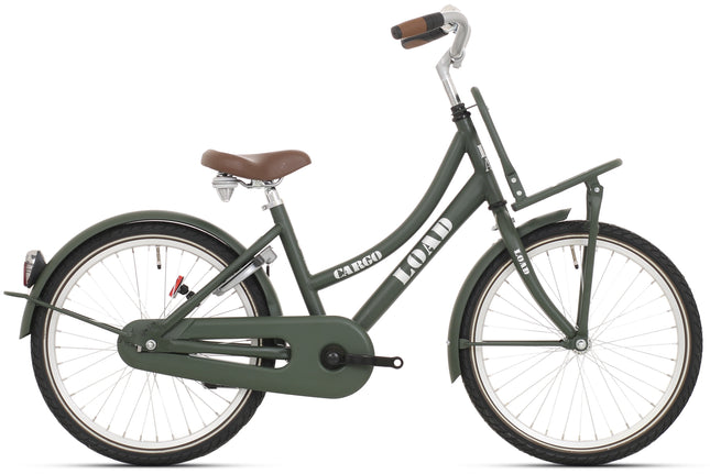 Bikefun Load 20" meisjesfiets met remnaaf - kaki groen