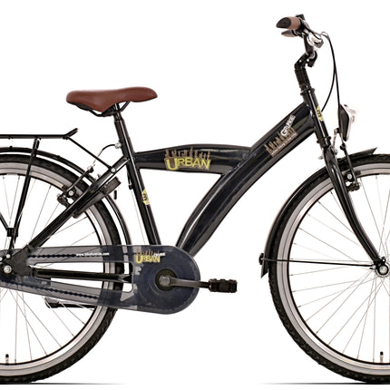 Bikefun 24 Inch Nexus-3  Urban City - Jongens - Zwart