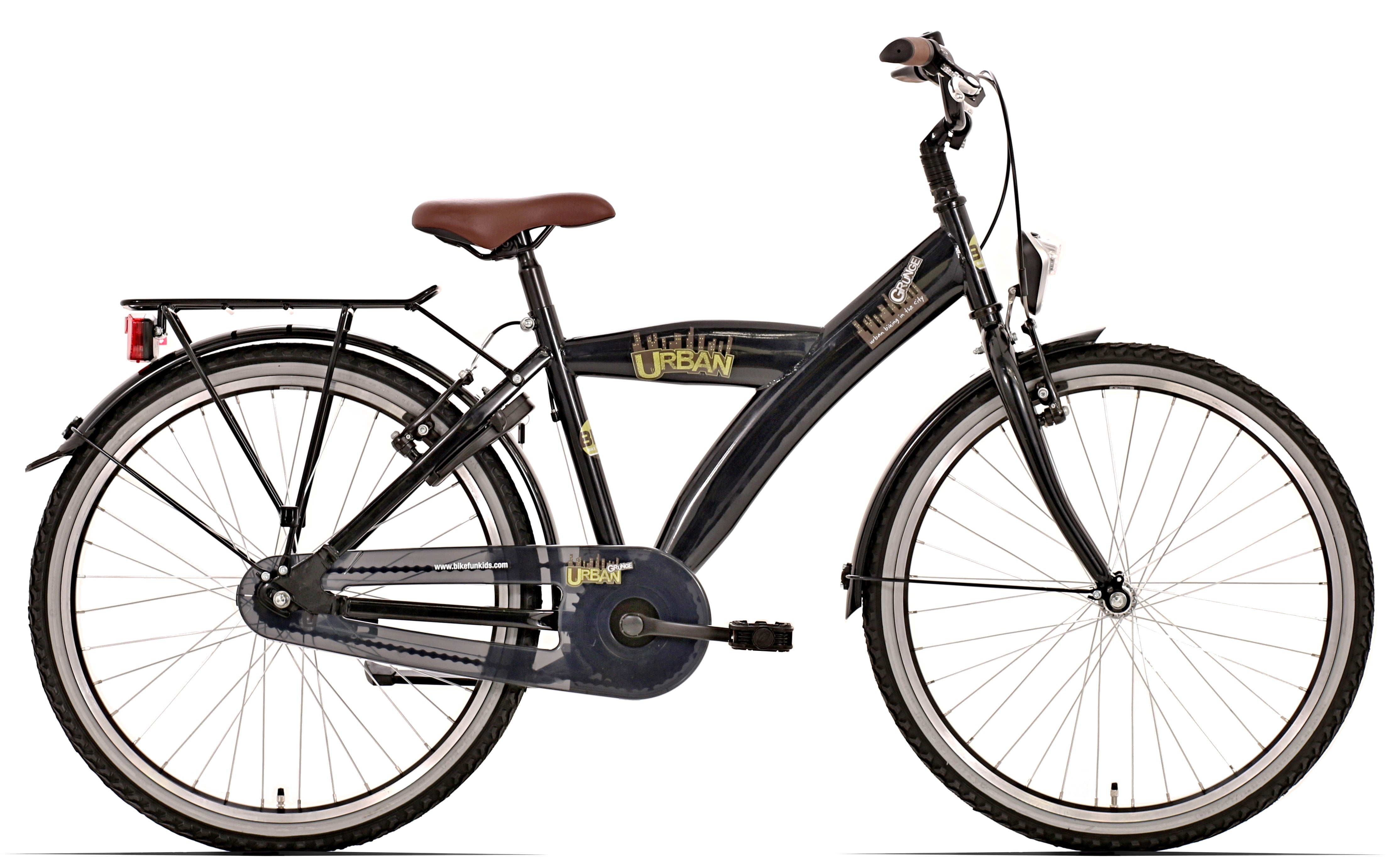 Bikefun 20" Urban City Remnaaf  - Jongens - Zwart