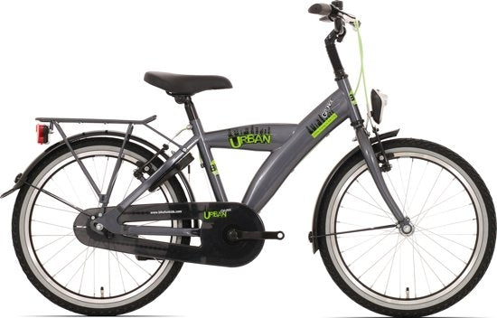 Bikefun 20" jongensfiets Urban City met remnaaf - titanium