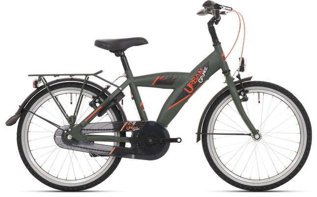 Bikefun 20" remnaaf Urban City - jongens - kaki green mat
