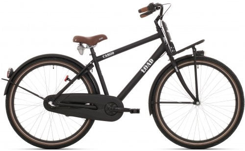Bikefun Load 24" jongensfiets met 3 versnellingen en remnaaf - mat zwart
