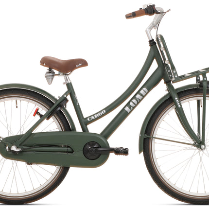 Bikefun Load 26" meisjesfiets met 3 versnellingen remnaaf - mat kaki groen