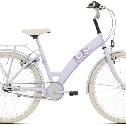 Vélo enfant 24"BikeFun Lots of Love avec Nexus 3 - mat violet