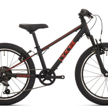 Kinderfiets Bikefun Beast 24 inch met Shimano 6 versnellingen en V-brakes - Zwart/Rood