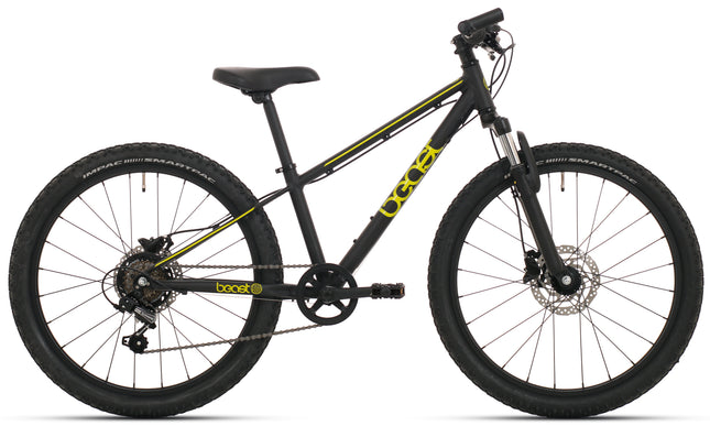 Bikefun 24" The Beast disc brake 6 speed - zwart/geel