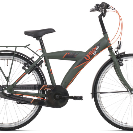 Bikefun 24" Nexus 3 Urban City - jongens - kaki green mat