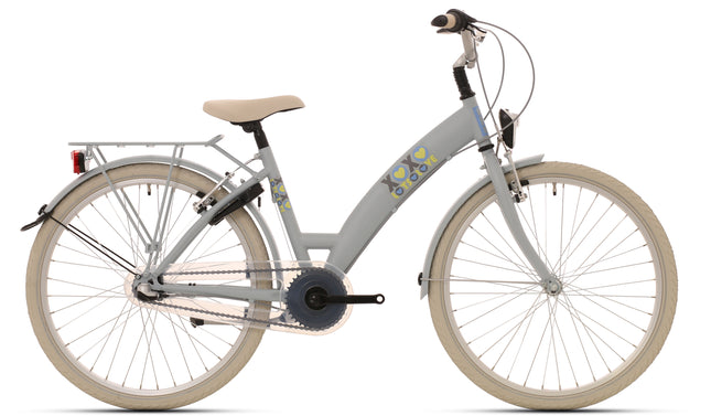 Kinderfiets Bikefun Lots of Love 26 inch met Nexus 3 versnelling/remnaaf - Lichtblauw