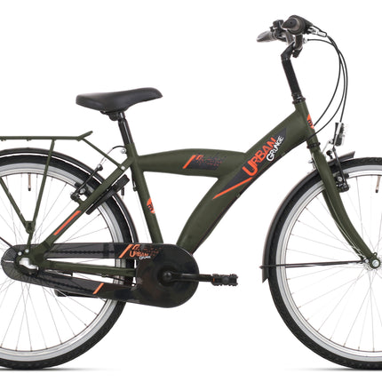 Kinderfiets 26" Bike Fun Urban - mat groen