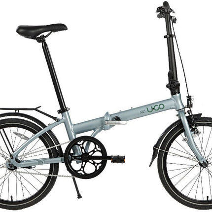 Vouwfiets 20" U-Go Just S1 Single speed - met V-brake/terugtraprem - misty grey
