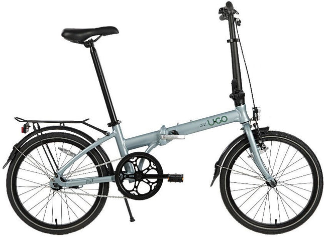 Vouwfiets 20" U-Go Just S1 Single speed - met V-brake/terugtraprem - misty grey