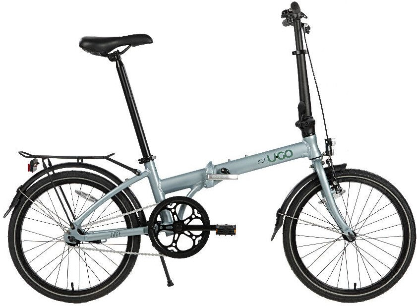 Vouwfiets 20" U-Go Just S1 Single speed - met V-brake/terugtraprem - misty grey