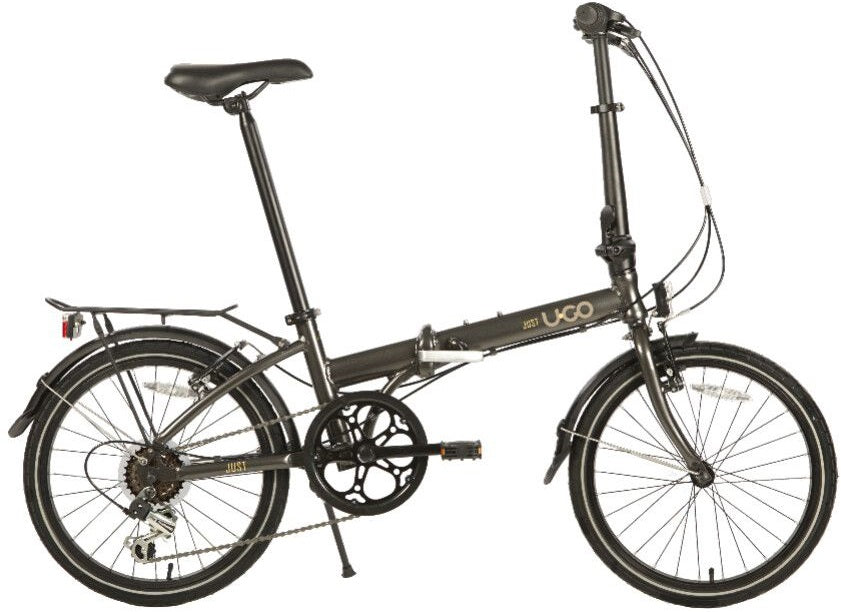 Vouwfiets 20" U-Go Just D6 V-brake - 6-speed derailleur - iron grey