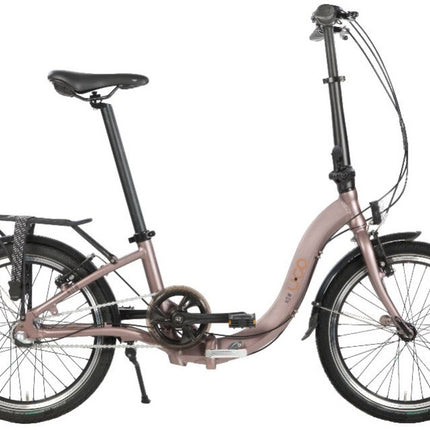 Vouwfiets 20" U-Go Now i3 met lage instap - V-brake - Nexus 3 speed - marroon brown