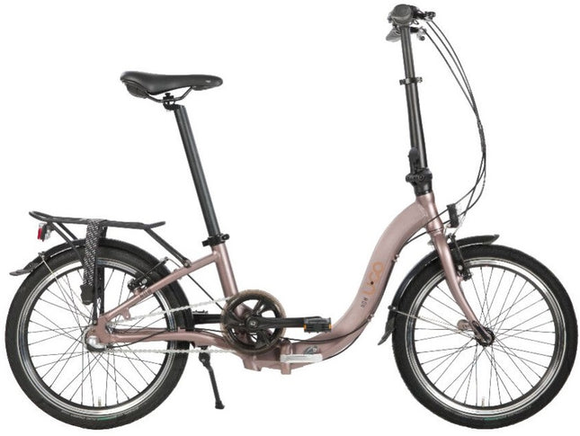 Vouwfiets 20" U-Go Now i3 met lage instap - V-brake - Nexus 3 speed - marroon brown