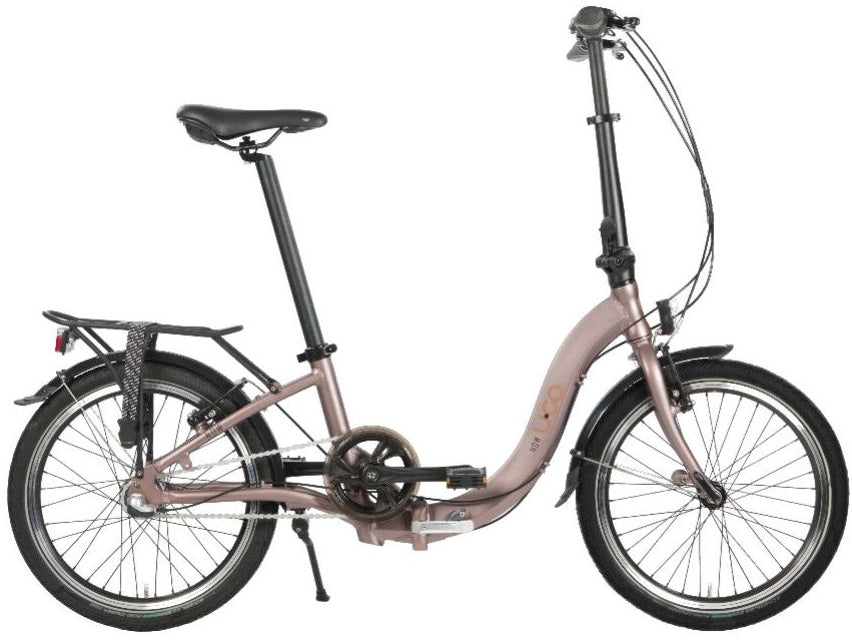 Vouwfiets 20" U-Go Now i3 met lage instap - V-brake - Nexus 3 speed - marroon brown