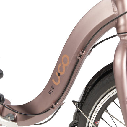 Vouwfiets 20" U-Go Now i3 met lage instap - V-brake - Nexus 3 speed - marroon brown - afbeelding 2
