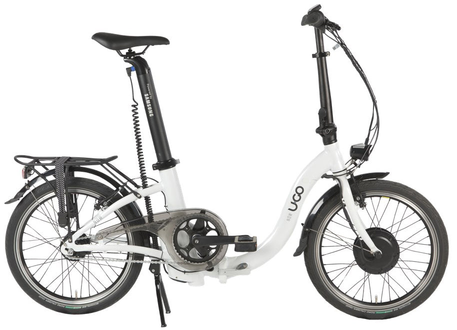 Elektrische vouwfiets 20" U-Go Now Ei7 met lage instap Nexus 7 speed - pearl white