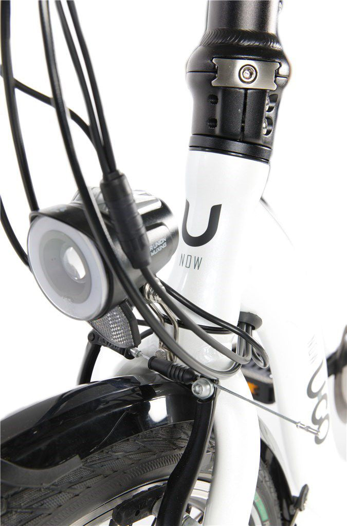 Elektrische vouwfiets 20" U-Go Now Ei7 met lage instap Nexus 7 speed - pearl white