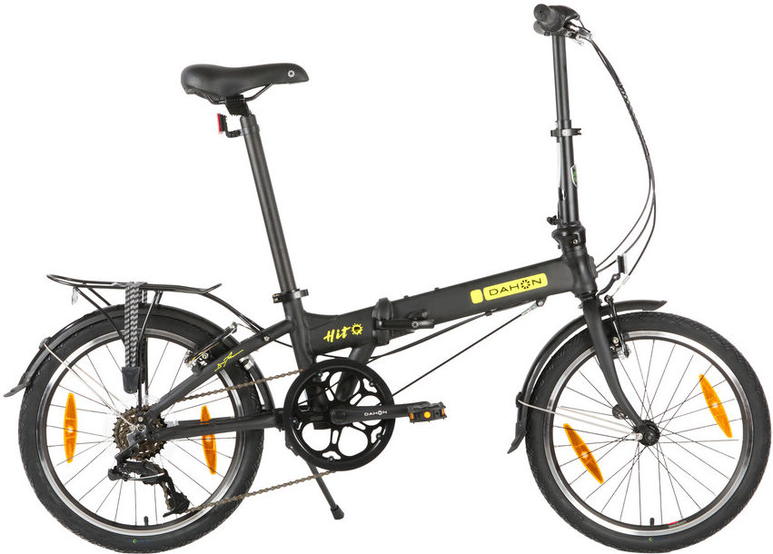 Vouwfiets 20" Dahon Hit D6  met V-brake - (pitch) mat zwart