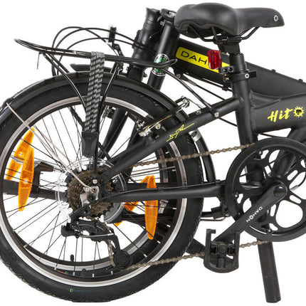 Vouwfiets 20" Dahon Hit D6  met V-brake - (pitch) mat zwart