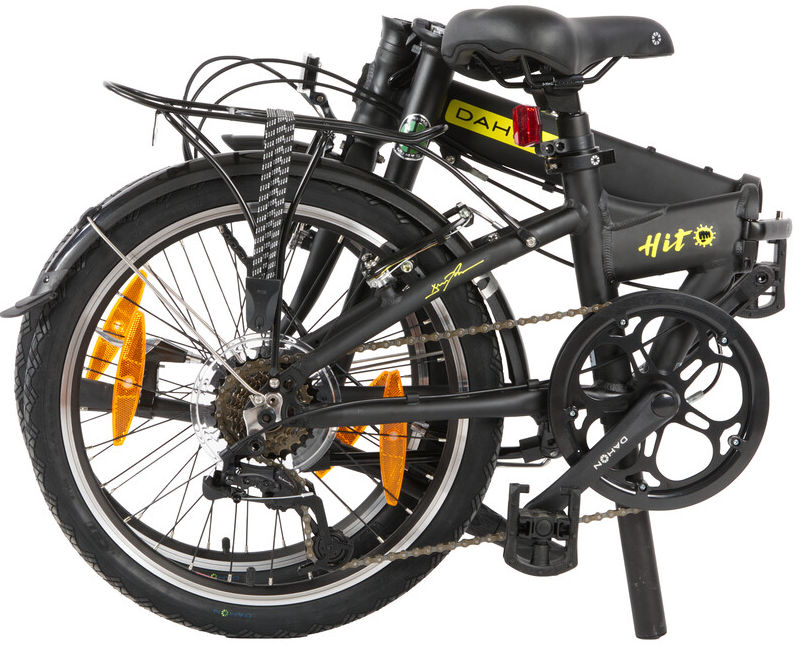 Vouwfiets 20" Dahon Hit D6  met V-brake - (pitch) mat zwart