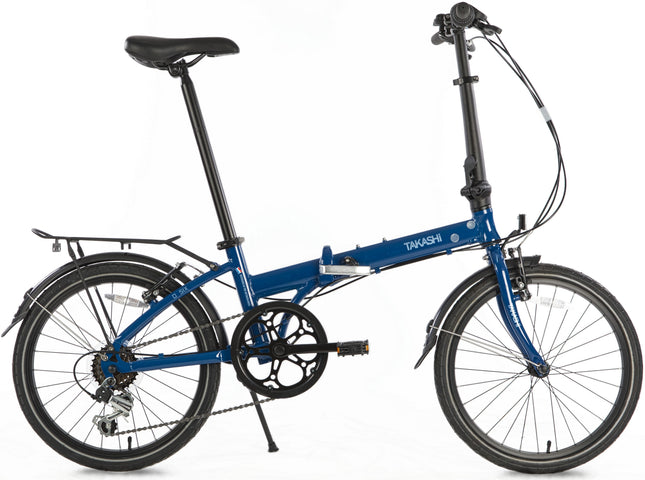 Vouwfiets 20" Takashi D SIX 6 versnellingen en velgremmen - navy blue