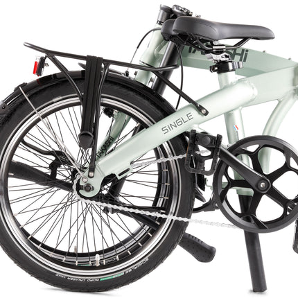 Vouwfiets 20" Takashi SINGLE speed en velgremmen - ice green