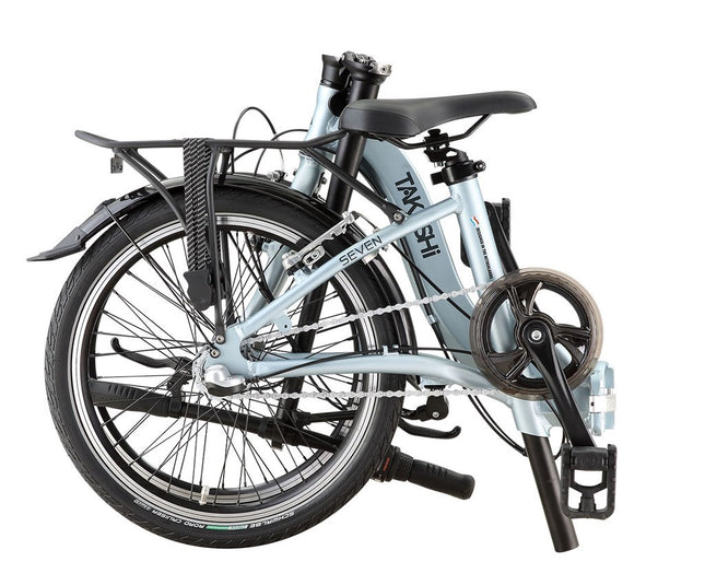 Vouwfiets 20" Takashi LE THREE 3 speed Shimano Nexus en velgremmen - atlantic grey - afbeelding 2