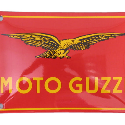 Emaille bord 14*10cm Moto Guzzi